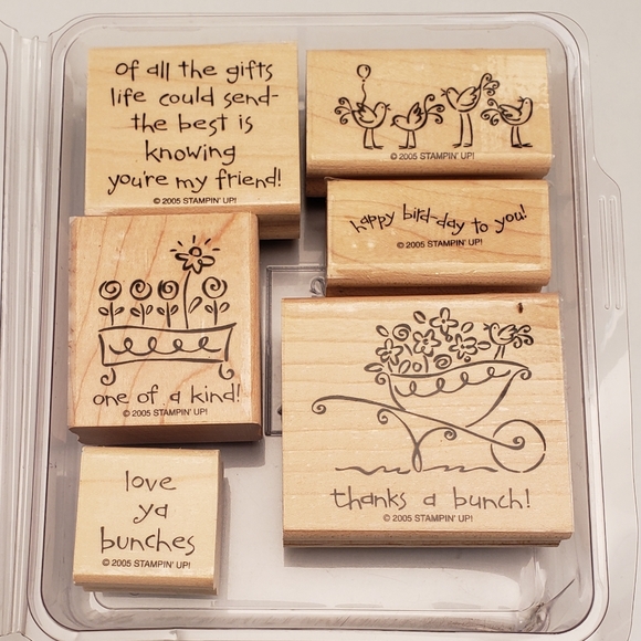2005 Retired Stampin' Up! "Love Ya Bunches" Stamps